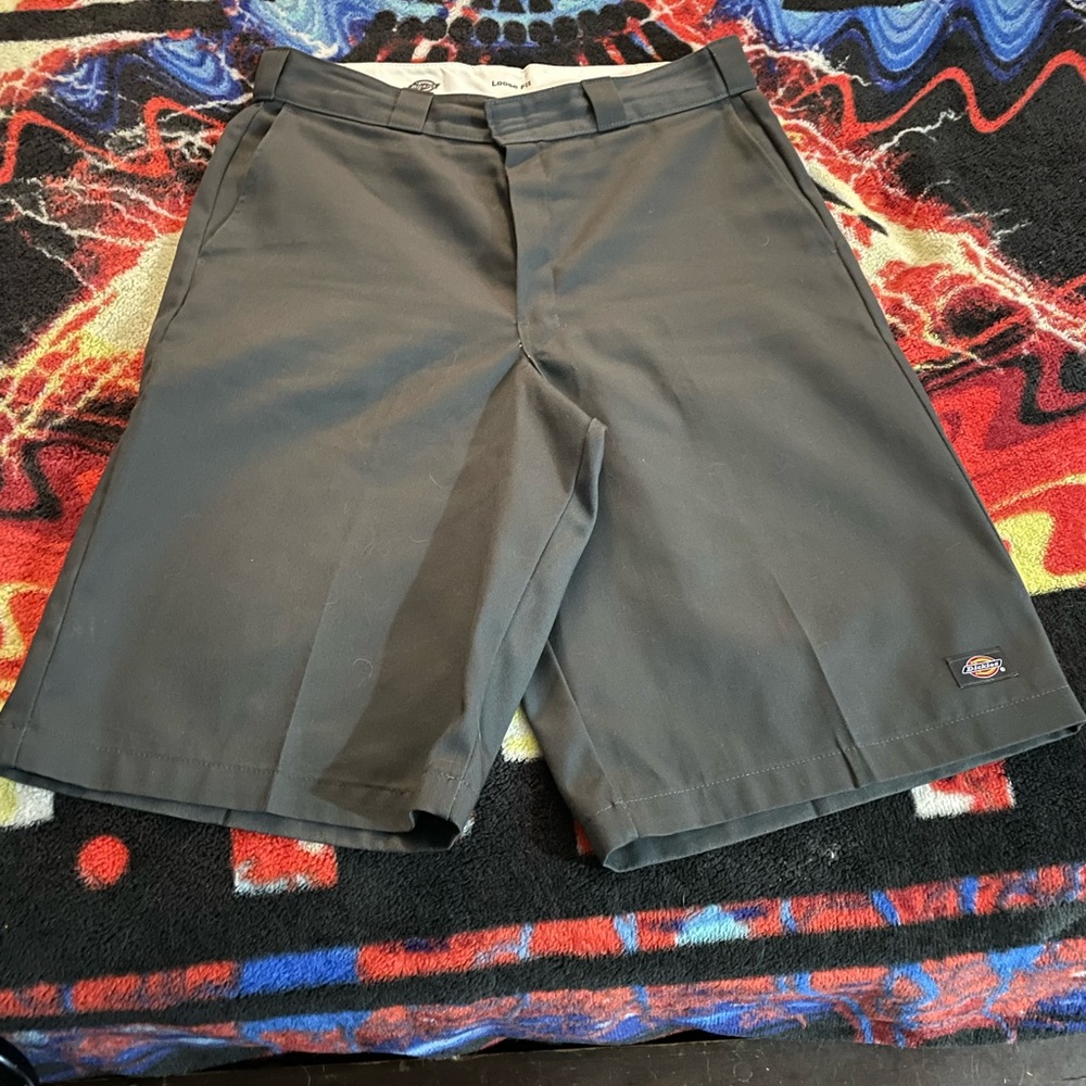 Dickies Men’s Charcoal Flat Front Work Shorts